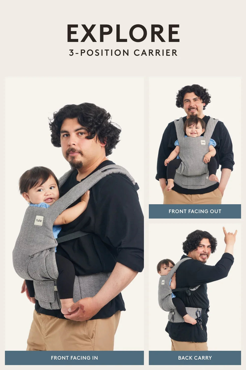 Zodiac Skies Explore Baby Carrier in Soft Cotton