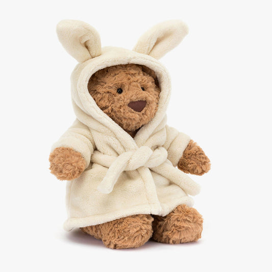 Cuddle Time Just Got Cuter: Jellycat Bartholomew Bear with His Fluffy Robe
