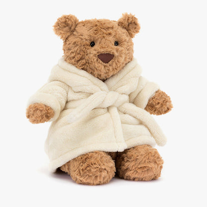 Cuddle Time Just Got Cuter: Jellycat Bartholomew Bear with His Fluffy Robe