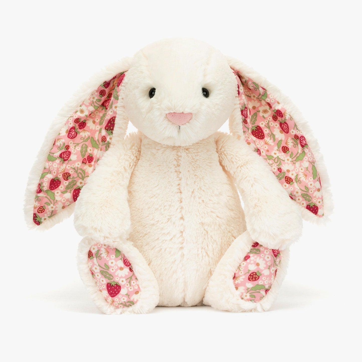 Jellycat Blossom Cream Bunny Plush with Floral Ears and Paws