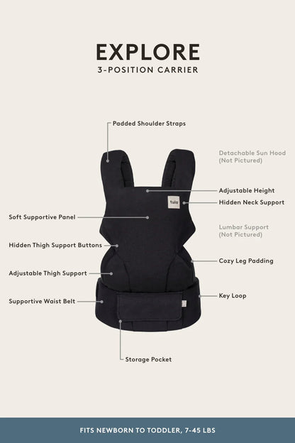 Zodiac Skies Explore Baby Carrier in Soft Cotton