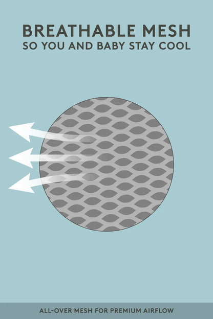 Urbanista Free-to-Grow Mesh Baby Carrier – Breathable, Comfortable, and Adjustable