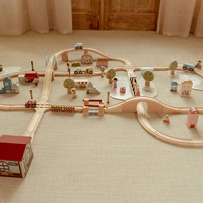 Little Dutch XL Railway Set – Complete with Tracks, Train & Accessories