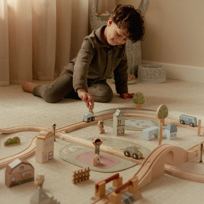 Little Dutch XL Railway Set – Complete with Tracks, Train & Accessories